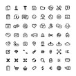 Naive style icon set. Doodle ink Set of icons with elements for mobile concepts and web apps. Vector hand drawn naive style line icons.
