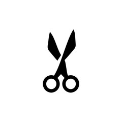 Scissors icon. Hair sign