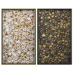 Wall Mural - 3D wall art, gold leaf abstract painting