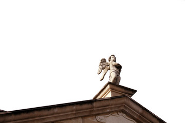 Angel on the roof of the Church of Our Lady of Health