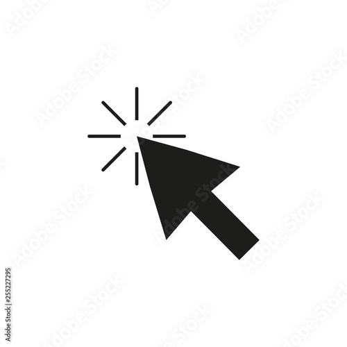 Click icon vector. Cursor symbol