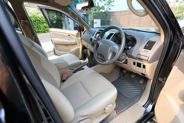 interior front seat of vehicle car automobile