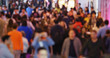 © leungchopan - Blur of people cross the road at night