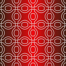 Seamless Modern Pattern. Art-Deco Geometric Background. Graphic Design. Vector Illustration. Idea For Your Presentation. Wallpaper, Page, Advert. Red White Color