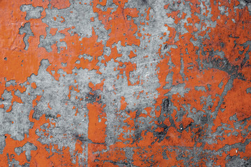 Wall Mural - grunge concrete wall red color for texture background