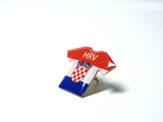 croatia flag on white background