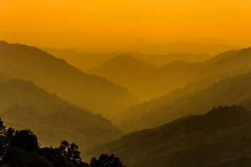 Wall Mural - valley photos at dusk