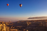 Fototapeta  - Beautiful sunrise view from balloon at Cappadocia, Turkey.