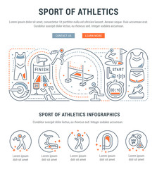 Poster - Vector Banner of the Sport of Athletics.