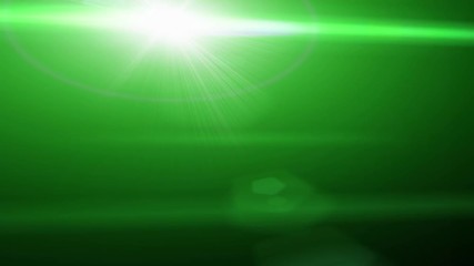 Aufkleber - Light flare on abstract glowing light on a green background