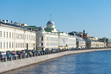 Wall Mural - River embankment in St. Petersburg