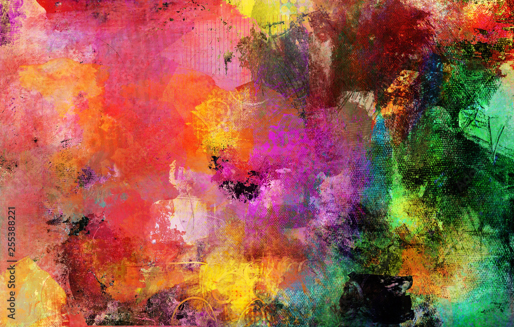 abstrakt bunt farben texturen - obrazy, fototapety, plakaty 