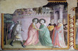 Meeting at the Golden Gate, fresco by Taddeo Gaddi, Bandini Baroncelli Chapel in the Basilica di Santa Croce in Florence