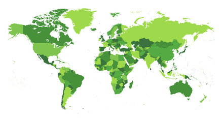 World Map Seperate Countries