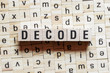 Decode word concept