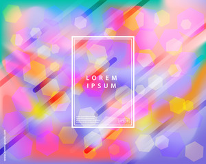 Leinwandbilder - Modern colorful abstract geometric background. Geometric shapes abstract composition. Gradient vector background design. Eps10 vector