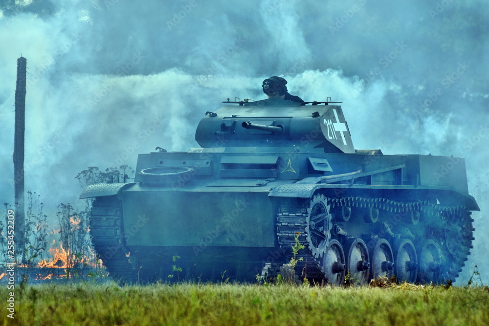 Panzer II w Łomiankach 2018 - obrazy, fototapety, plakaty 