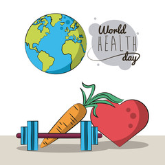 Sticker - World healthy day card