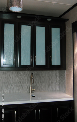 Rv Travel Trailer Kitchen Cabinets Buy This Stock Photo And