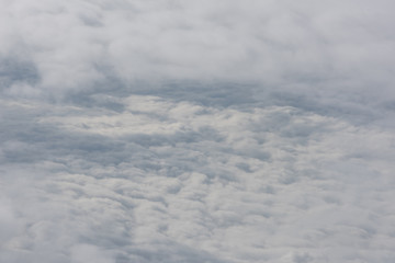 cloud and sky view from window of airplane