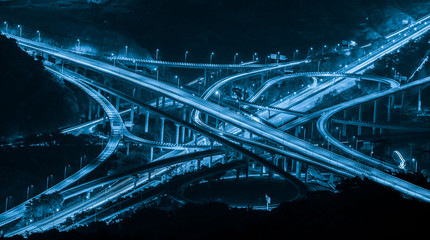 Ring-shaped overpass in Chongqing, China