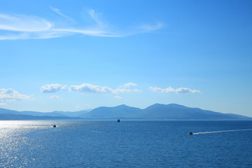 Canvas Print - Coastland and sea in Scotland