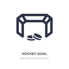 Wall Mural - hockey goal icon on white background. Simple element illustration from Sports concept.