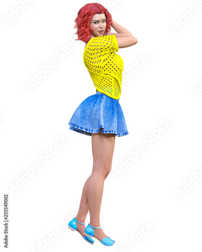 light yellow denim skirt