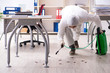 © Elnur - Professional contractor doing pest control at office