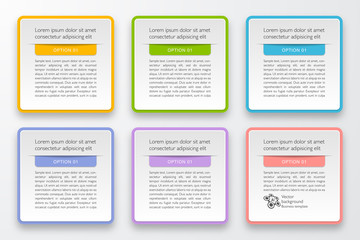 Wall Mural - infographics web banner & label design