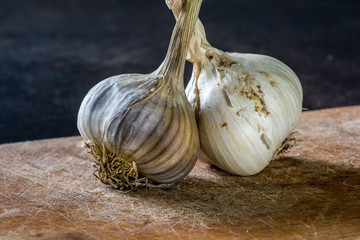 garlic on the table