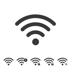 Wall Mural - wireless network wifi icon