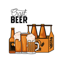 Wall Mural - craft beer label isolated icon