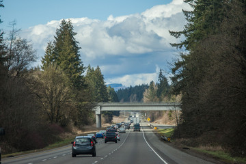 Road background in Oregon