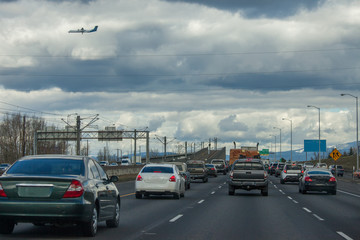 Road background in Oregon