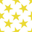 © _aine_ - Seamless pattern with blue stars on white background. Vector illustration.