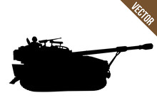 Military Tank Silhouette