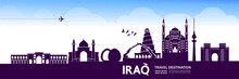 Iraq Travel Destination Vector Illustration.
