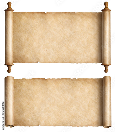 Vintage paper scrolls set i...