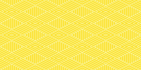 Background pattern seamless geometric abstract yellow color vector. Summer background design.