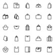 © Pure Imagination - Set of shopping bag line icons on white background, for any occasion