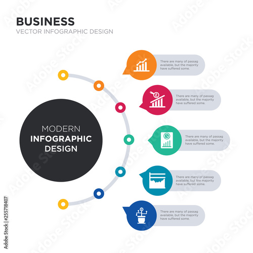 Modern Business Infographic Illustration Design Contains Dividend