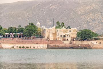 Canvas Print - Pushkar city in daytime, Rajasthan, India