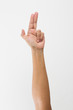 © engin - lady hand gestures - white background