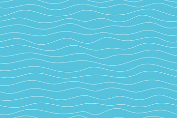 wave pattern seamless abstract background. lines wave pattern white on blue background for summer ve