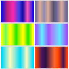 Wall Mural - collection of bright multicolored gradients. vector illustration