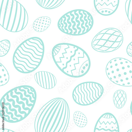 Easter Egg Seamless Pattern Pastel Color Holiday Eggs Texture Simple Abstract Decorative Template For Happy Easter Celebration Stylized Cute Ornament Wallpaper Card Fabric Vector Illustration Buy This Stock Vector And Explore