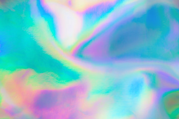 Fototapete - Abstract Modern pastel colored holographic background in 80s style. Synthwave. Vaporwave style. Retrowave, retro futurism, webpunk
