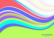 © Irina - Wavy color stripes, lines. Trendy saturated colors. Bright abstract pattern. Vector background for web design, site, wallpaper, banner, presentation, cover.