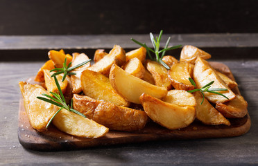 Wall Mural - baked potato with rosemary